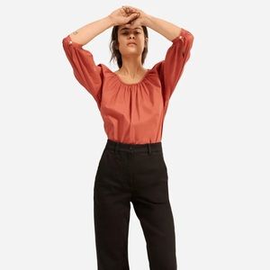 EVERLANE STRAIGHT CROP REGULAR BLACK 14 FLATTERING